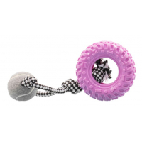 Tuffs Dog Life Pastel Fling & Chew Tyre